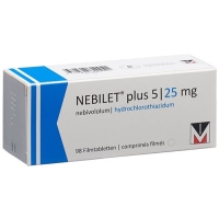 Небилет плюс 5/25 мг 98 таблеток покрытых оболочкой