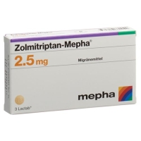 Золмитриптан Мефа 2.5 мг 3 таблеток покрытых оболочкой
