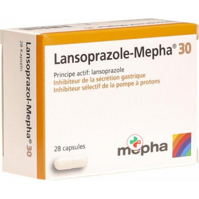 Лансопразол Мефа 30 мг 28 капсул