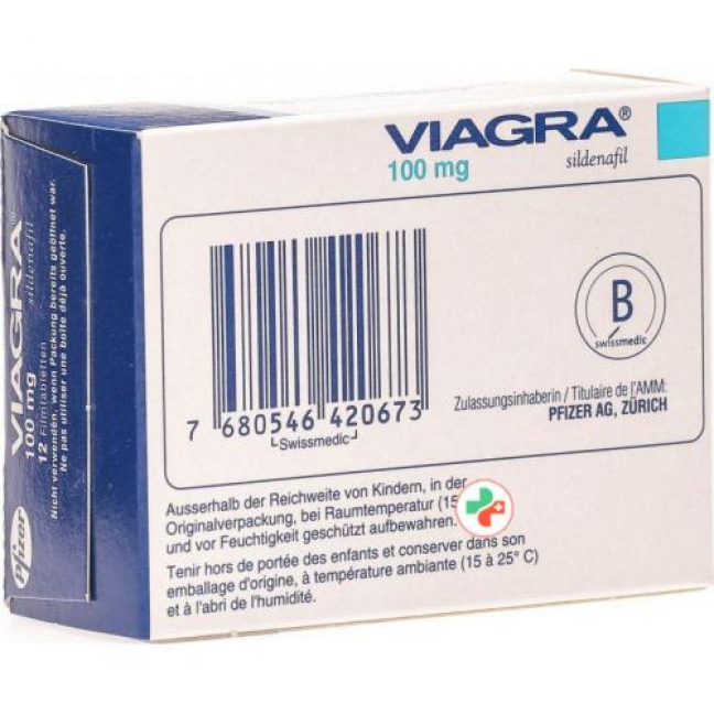 Виагра 100 мг 12 таблеток покрытых оболочкой