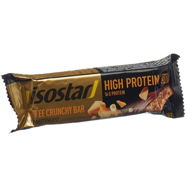 ISOSTAR Батончик с высоким содержанием белка Toffee Crun